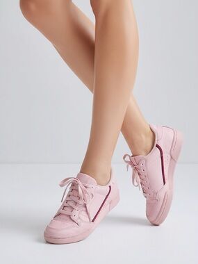 Adidas Continental 80 Women's Sneakers Pink Size 5 Low‎ Top Athletic